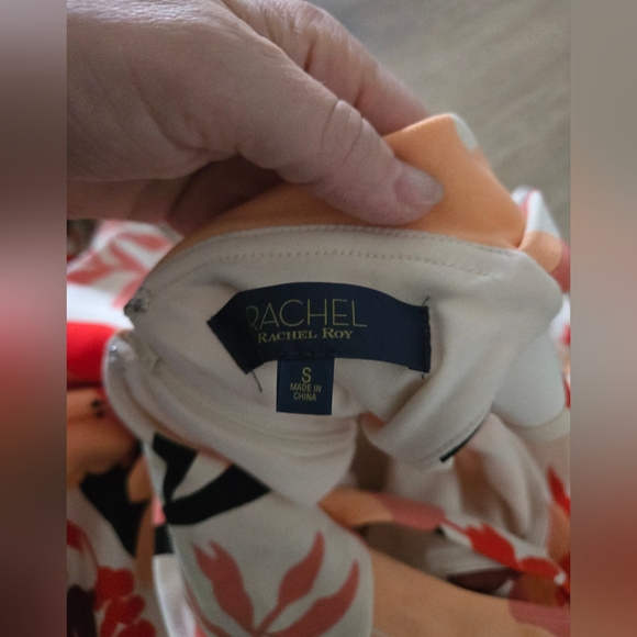 Rachel Rpy Floral Ruffle Midi Dress - Small - Picture 7 of 7